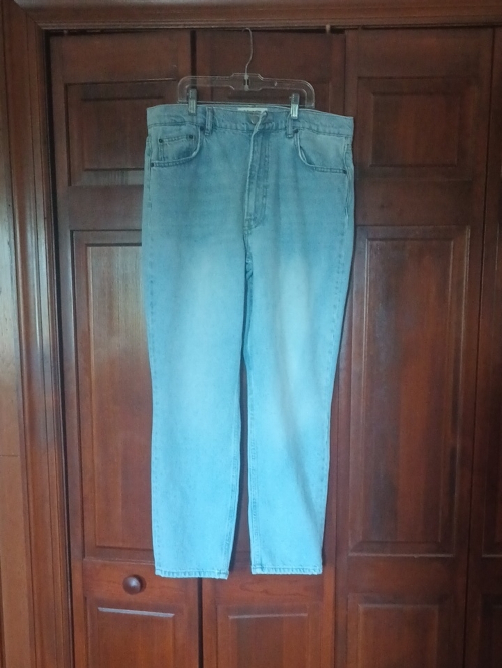 Size 30 Reformation Light Wash Straight Leg Jeans